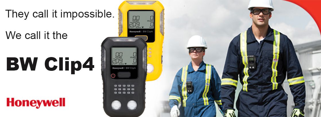 BW Clip4 - Gas detector with the sensors infrared LEL (CH4), O2, H2S & CO, 2 colour variants, DURATION: 2 years